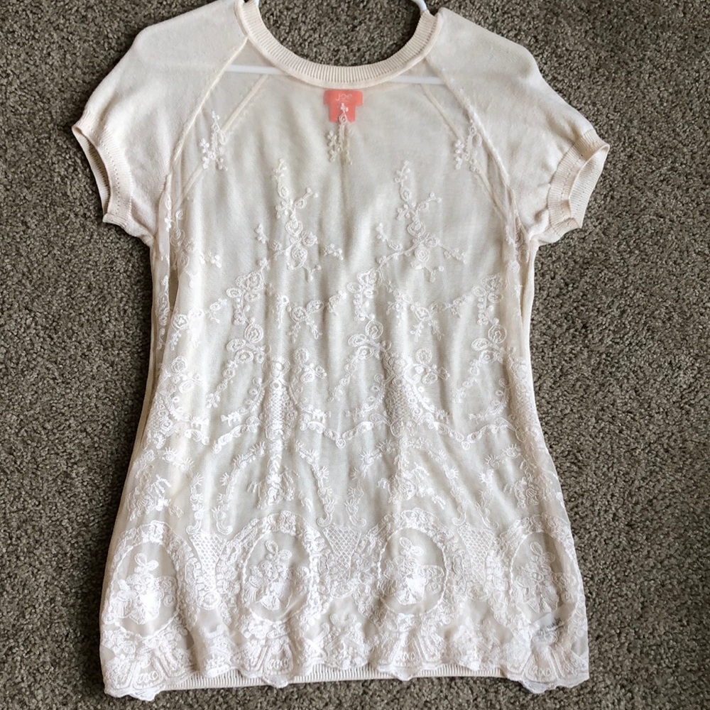 Joe Fresh Lace-Front tunic